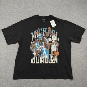 Jordan Shirt Mens XL Extra Large Black Michael Jordan Graphic Crewneck